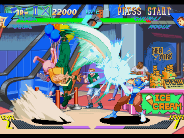 X-Men vs. Street Fighter [4MB RAM Cart] screenshot 6 for Sega Saturn